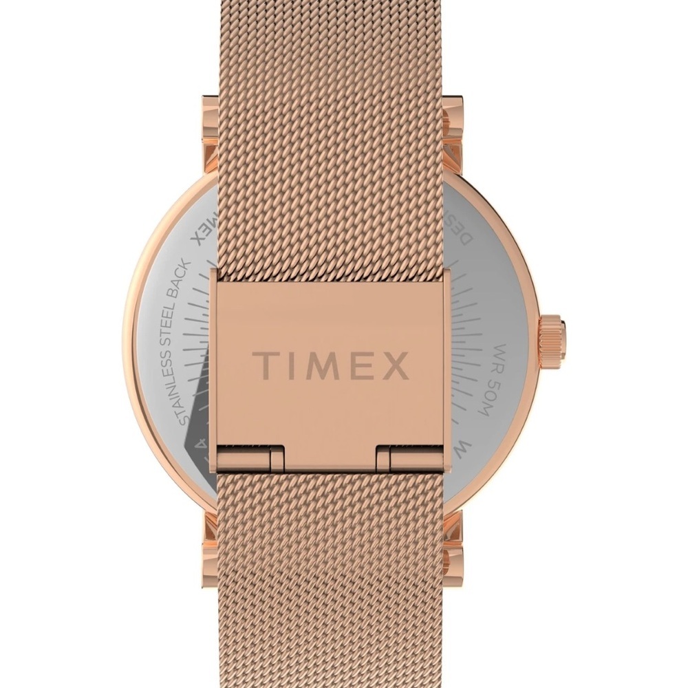 Timex Rose Gold Mesh Watch with Sparkling Dial - Picture 2 of 7